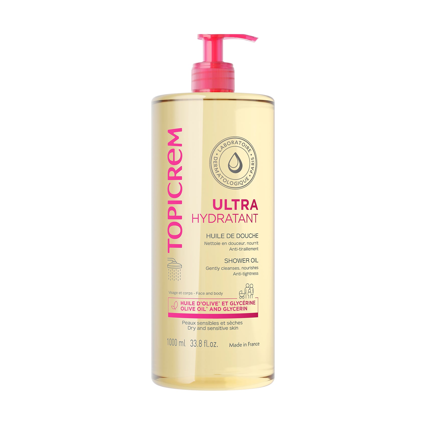 Ультразволожувальна олія для душу Topicrem Ultra Hydratant Shower Oil, 1 л